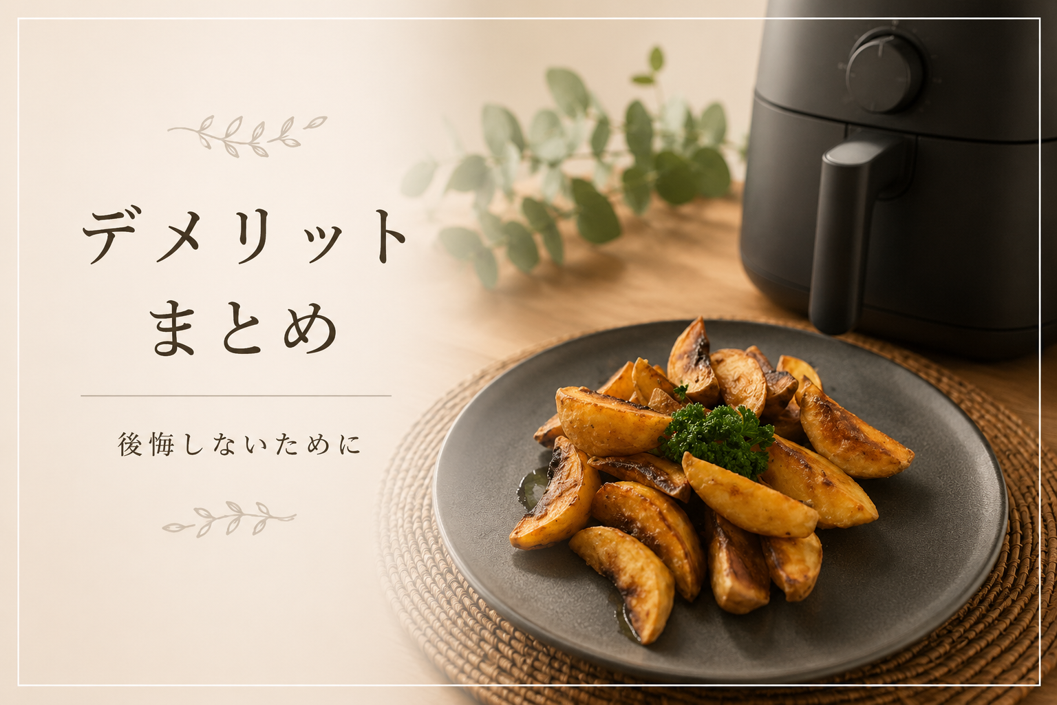 ノンフライヤー デメリット