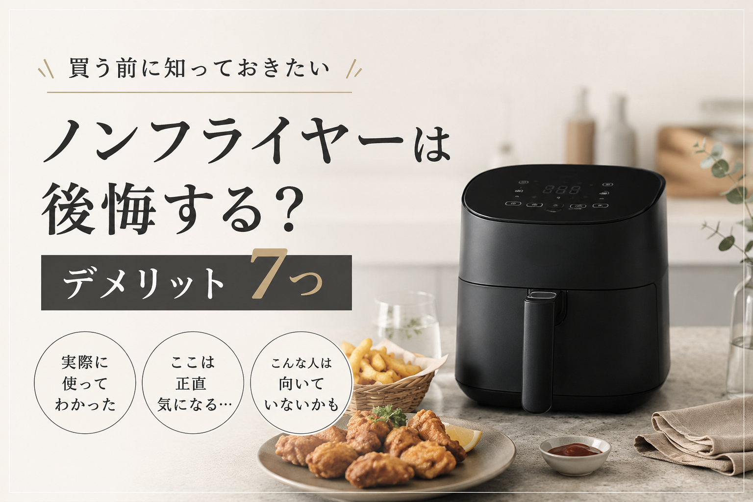 ノンフライヤー　後悔