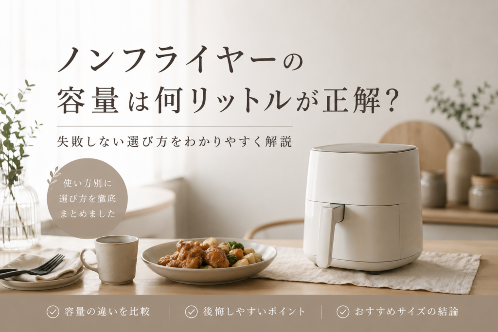 ノンフライヤー　容量